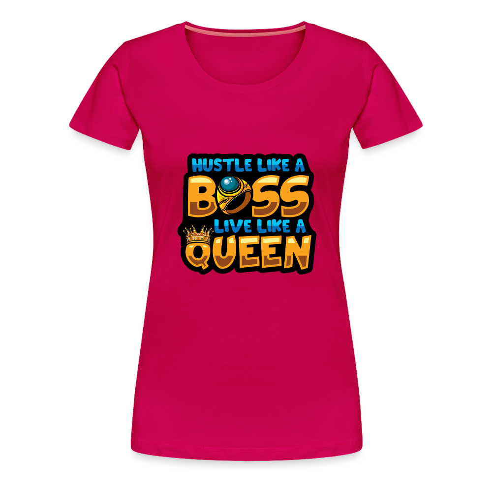 Women’s Premium T-Shirt Boss Queen - dark pink