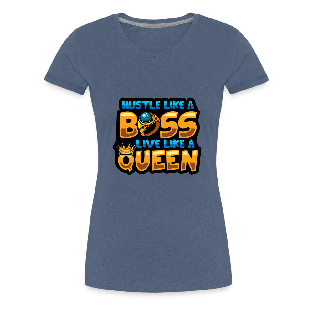 Women’s Premium T-Shirt Boss Queen - heather blue