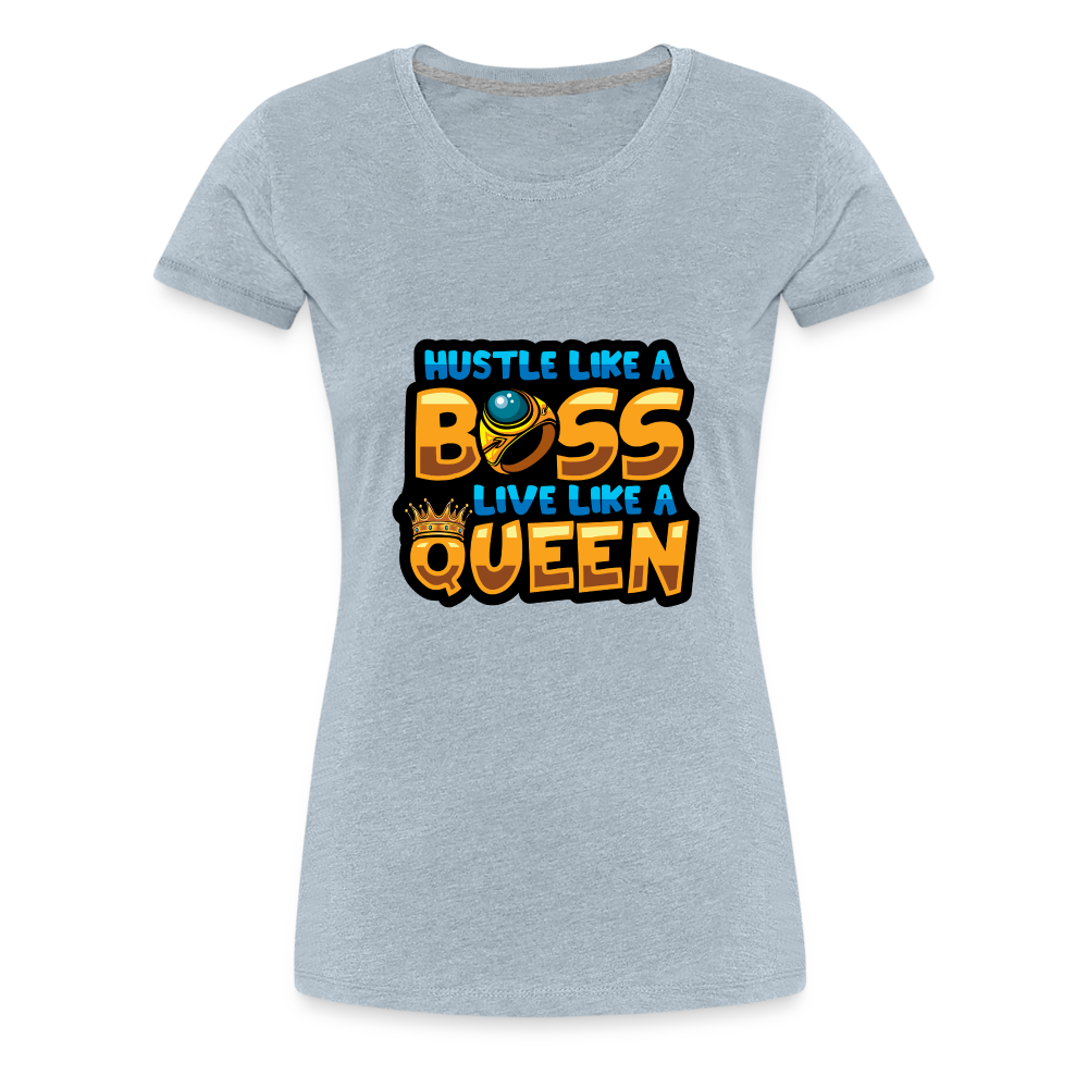 Women’s Premium T-Shirt Boss Queen - heather ice blue