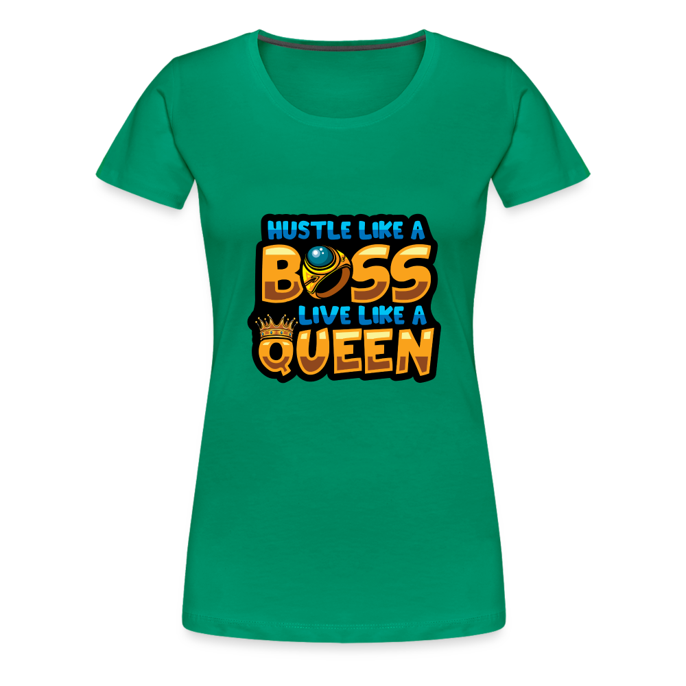 Women’s Premium T-Shirt Boss Queen - kelly green