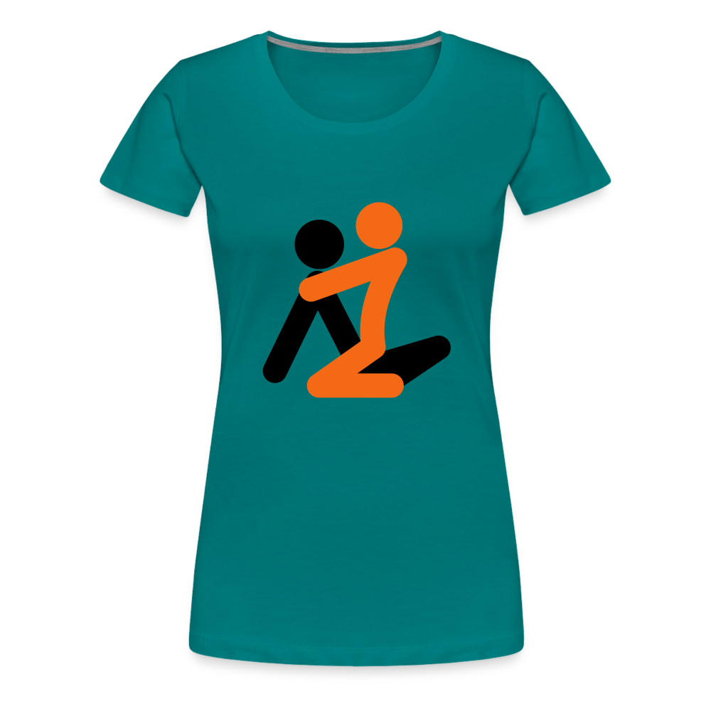 Couple Women’s Premium T-Shirt - teal