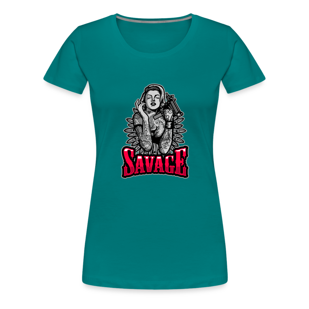 Savage Women’s Premium T-Shirt - teal