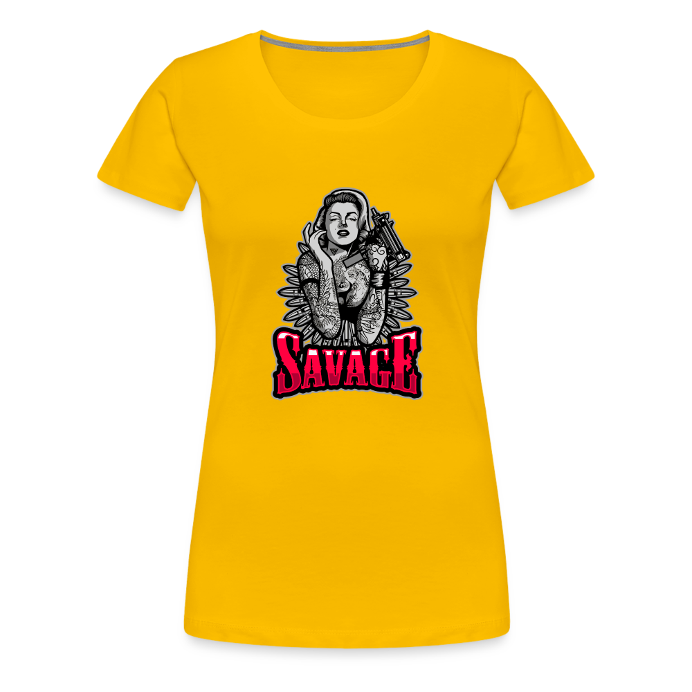 Savage Women’s Premium T-Shirt - sun yellow