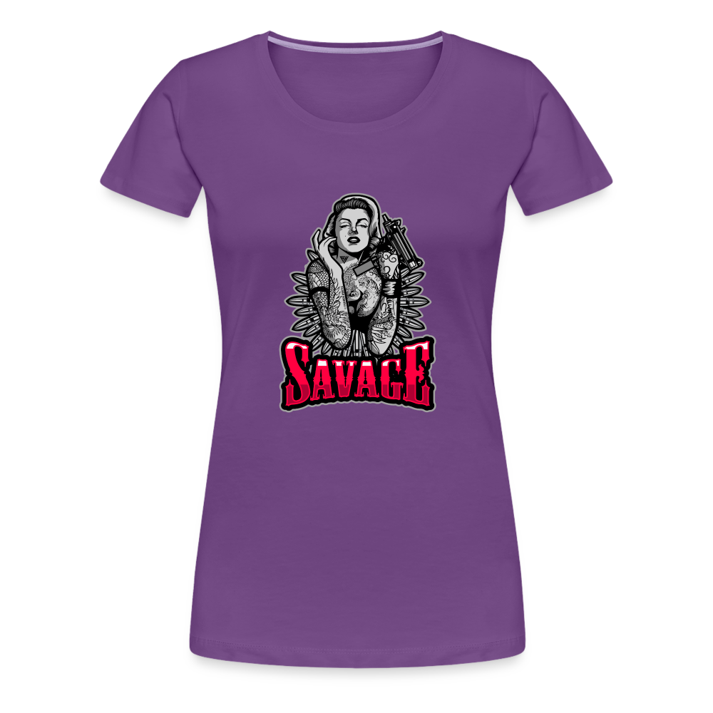 Savage Women’s Premium T-Shirt - purple