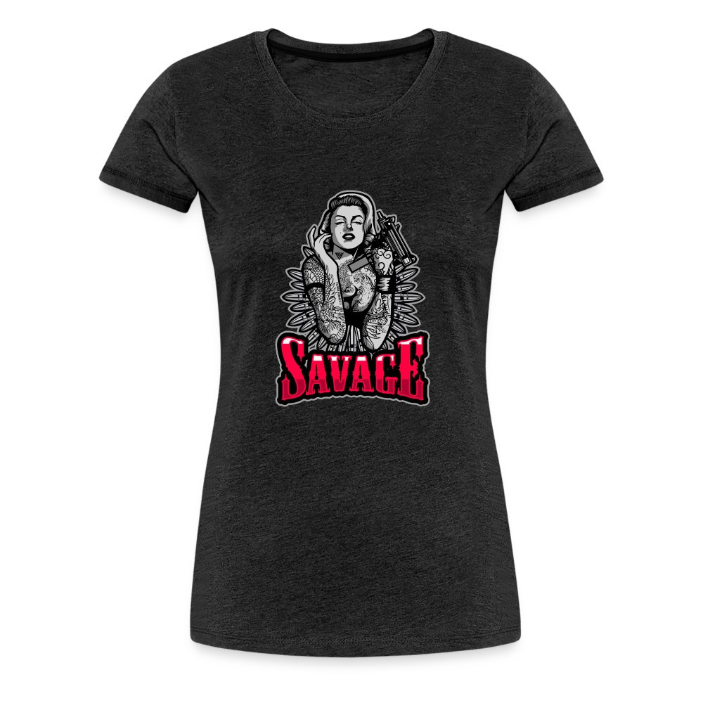 Savage Women’s Premium T-Shirt - charcoal grey