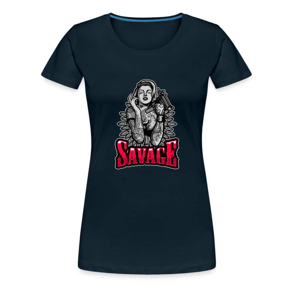 Savage Women’s Premium T-Shirt - deep navy