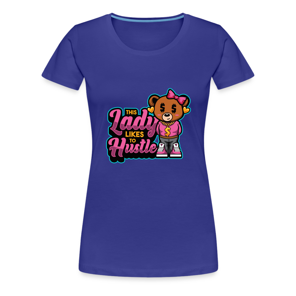 This Lady Hustle Women’s Premium T-Shirt - royal blue