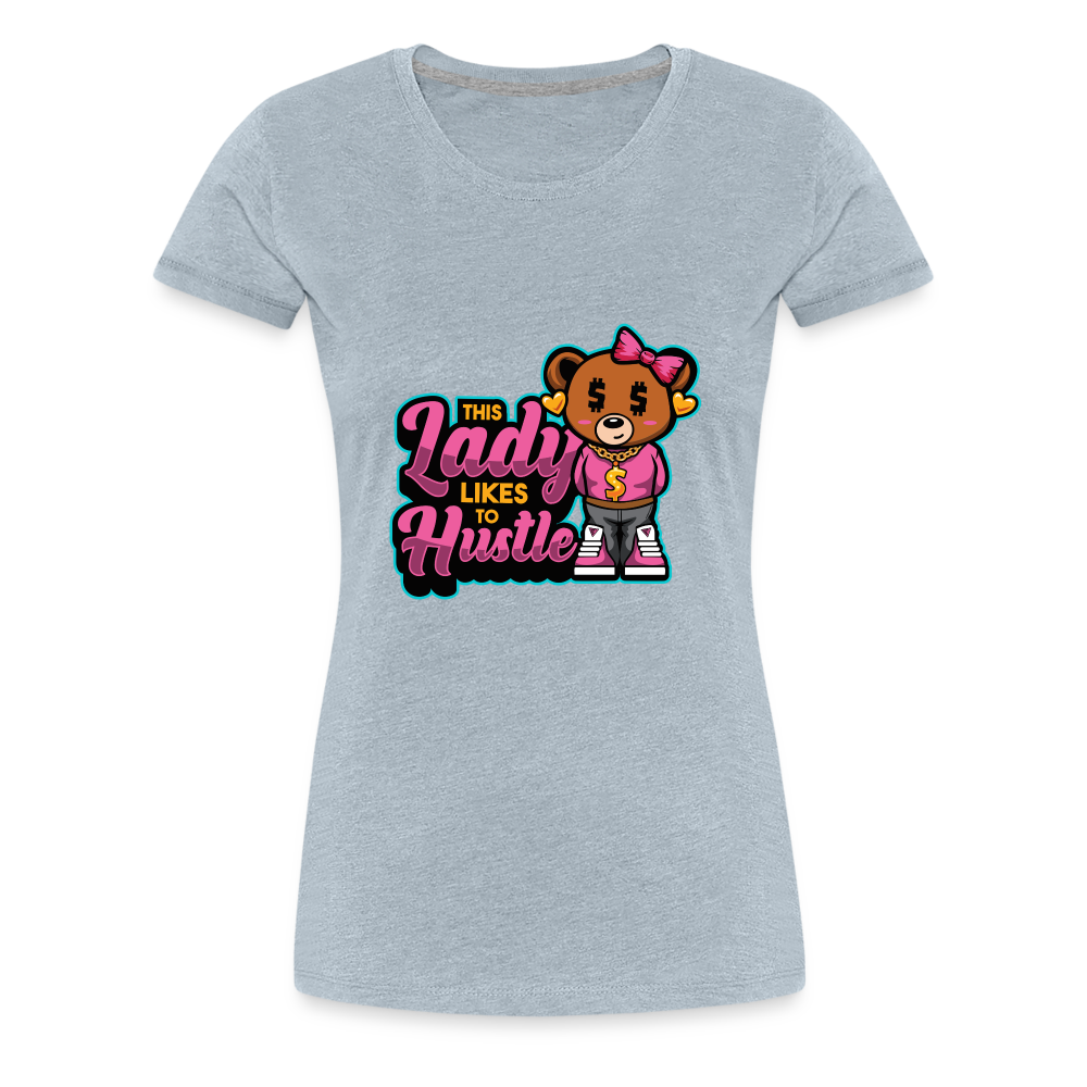 This Lady Hustle Women’s Premium T-Shirt - heather ice blue