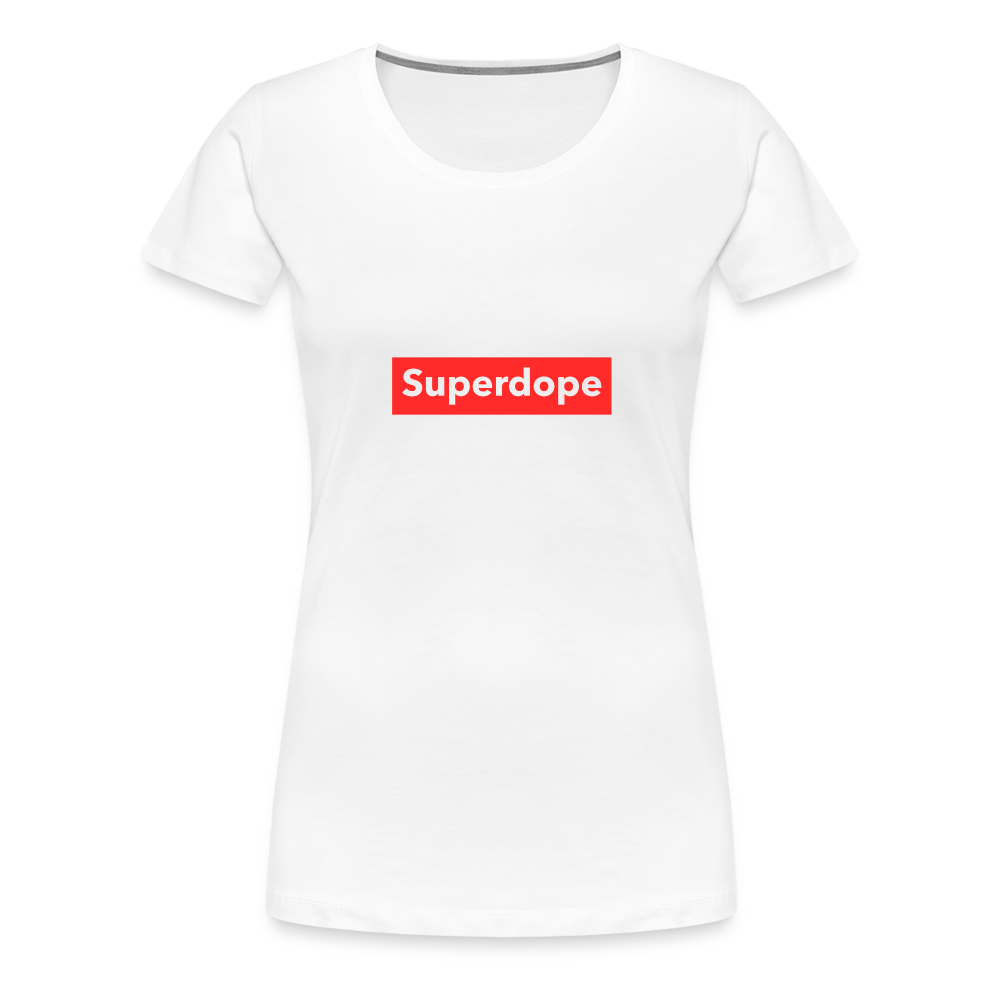 Superdope Women’s Premium T-Shirt - white