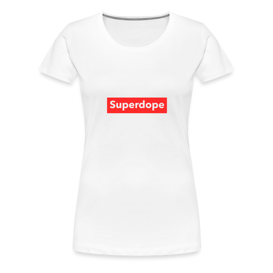 Superdope Women’s Premium T-Shirt - white