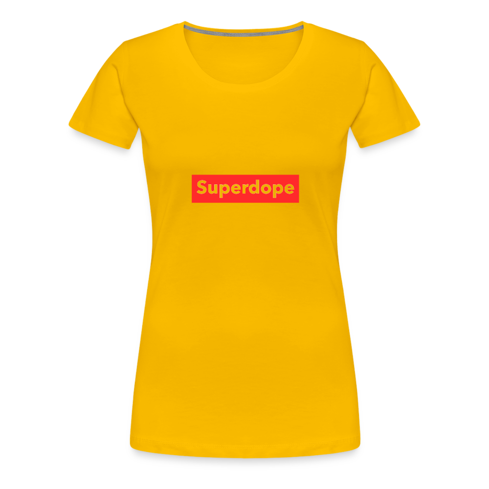 Superdope Women’s Premium T-Shirt - sun yellow