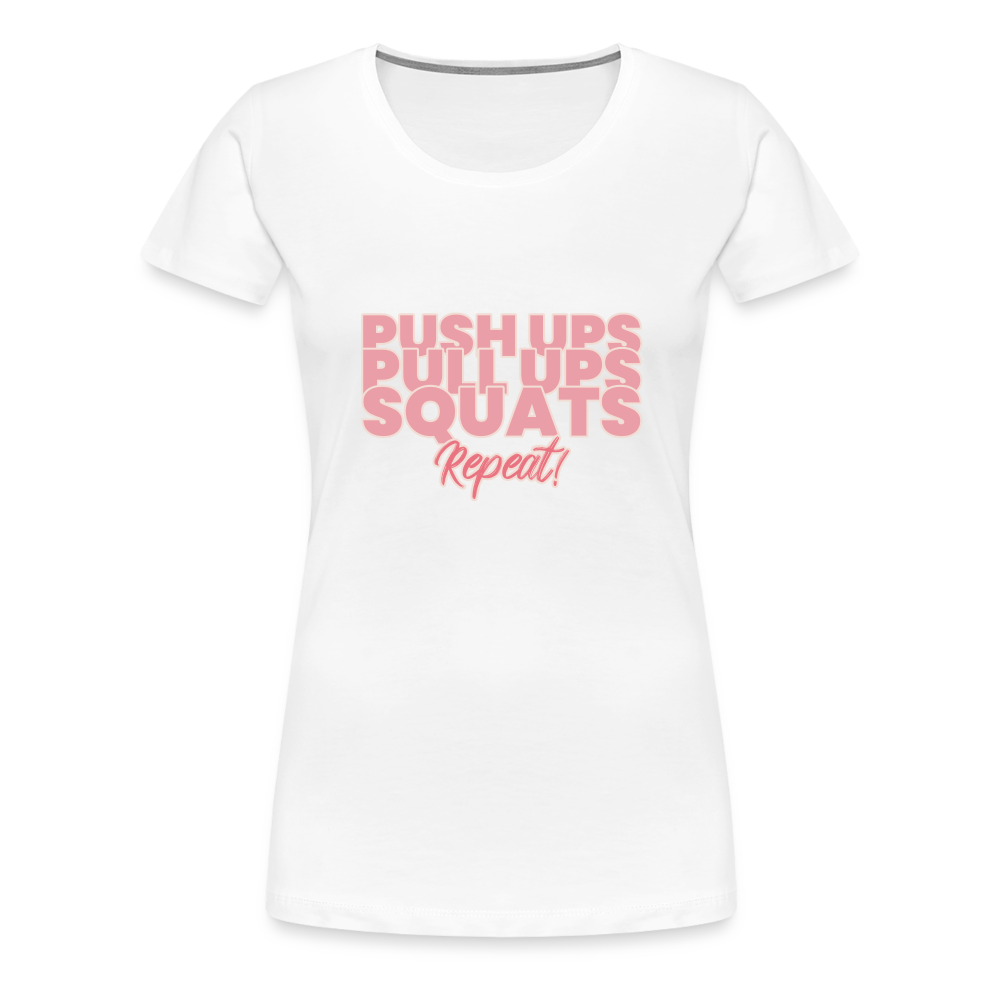 Repeat Women’s Premium T-Shirt - white