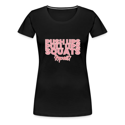 Repeat Women’s Premium T-Shirt - black