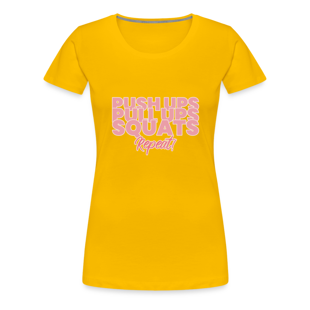 Repeat Women’s Premium T-Shirt - sun yellow