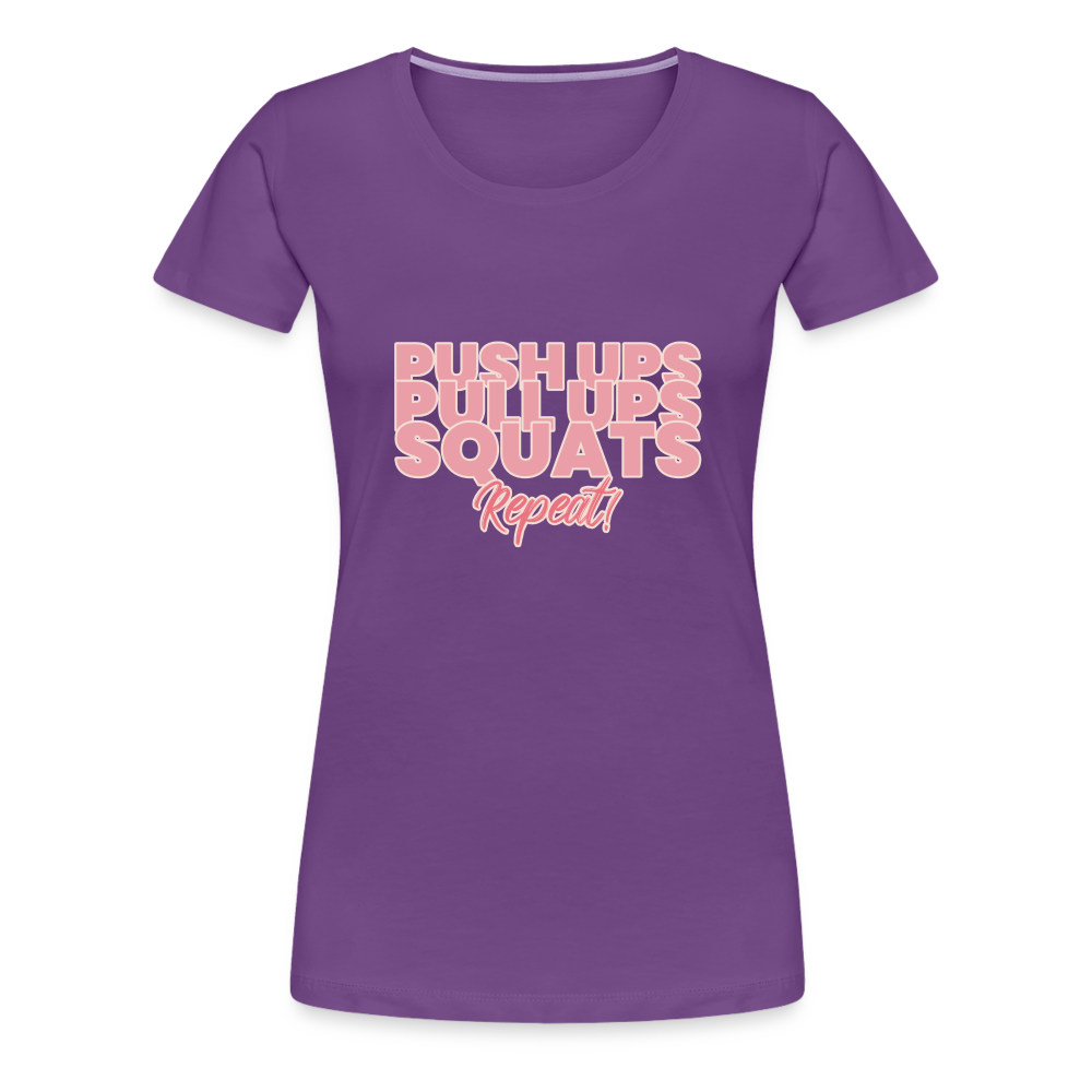 Repeat Women’s Premium T-Shirt - purple