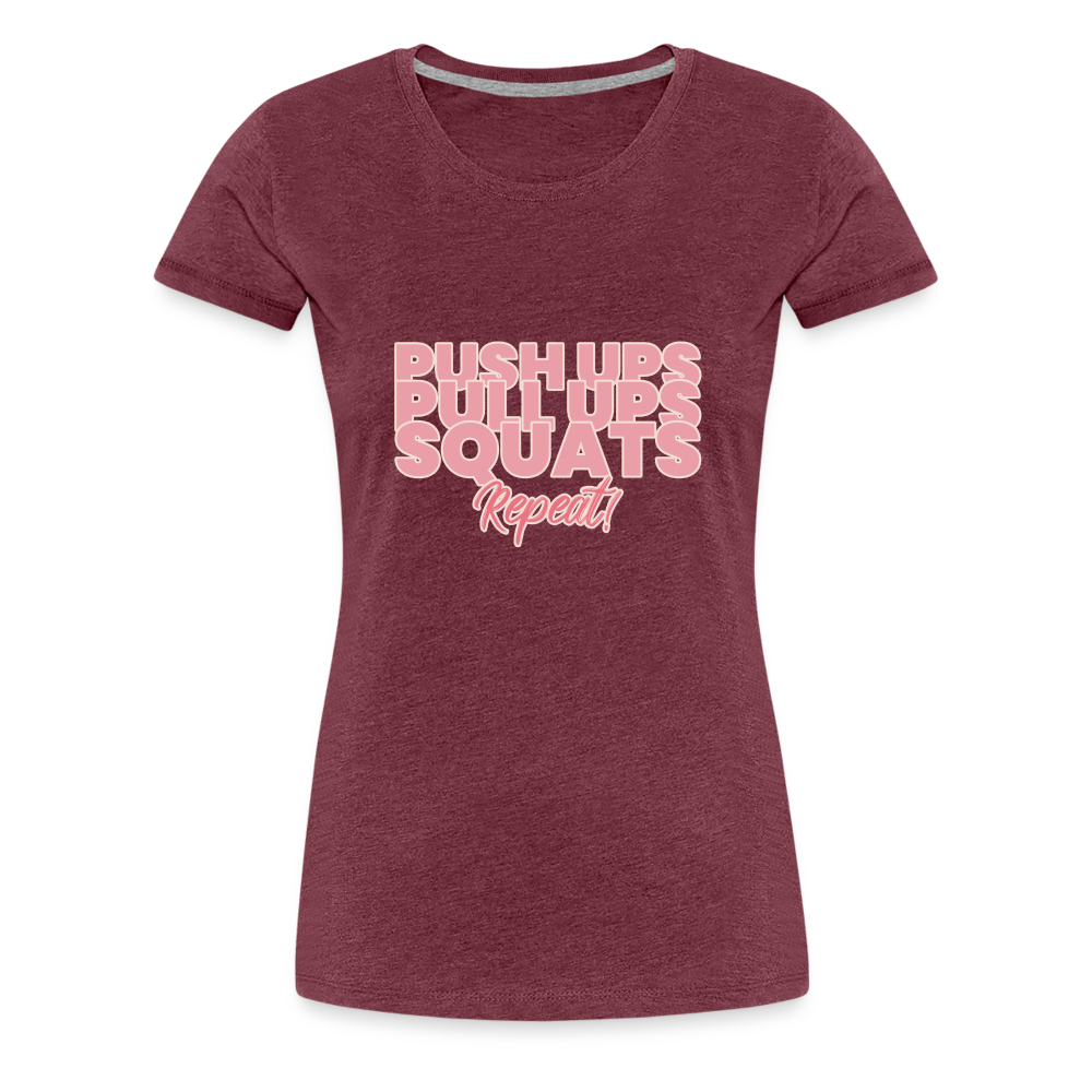 Repeat Women’s Premium T-Shirt - heather burgundy