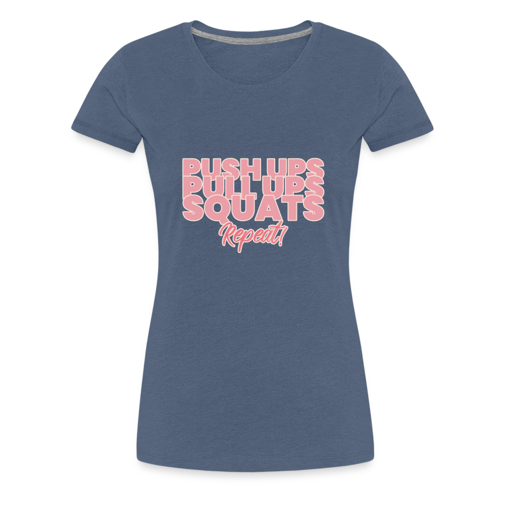 Repeat Women’s Premium T-Shirt - heather blue