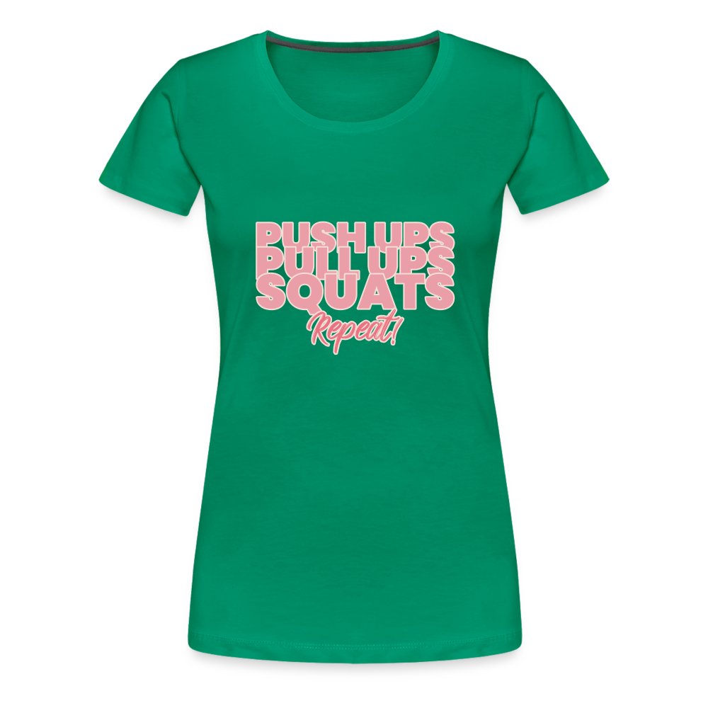 Repeat Women’s Premium T-Shirt - kelly green