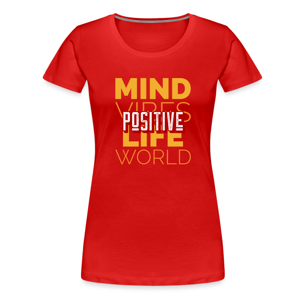 Positive Women’s Premium T-Shirt - red