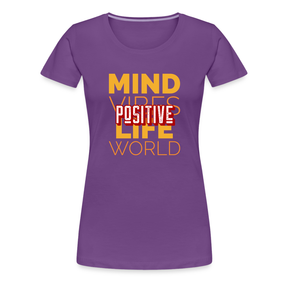 Positive Women’s Premium T-Shirt - purple