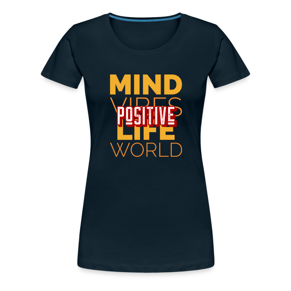 Positive Women’s Premium T-Shirt - deep navy