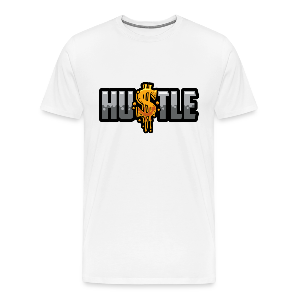 Hustle Men's Premium T-Shirt - white