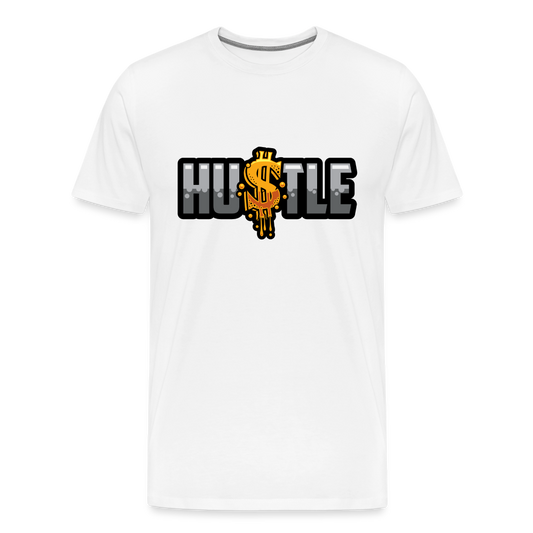 Hustle Men's Premium T-Shirt - white