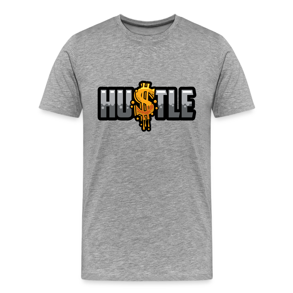 Hustle Men's Premium T-Shirt - heather gray