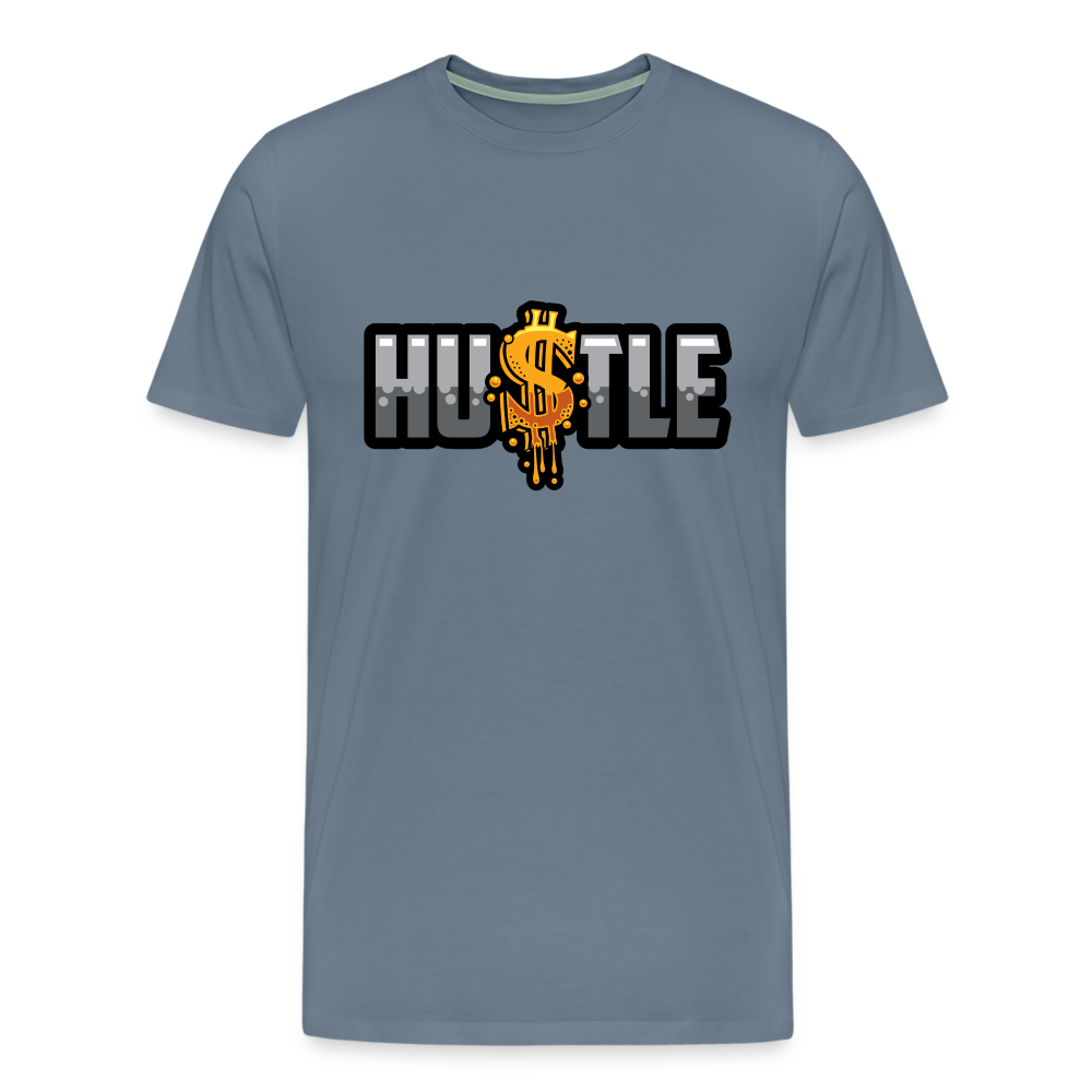 Hustle Men's Premium T-Shirt - steel blue