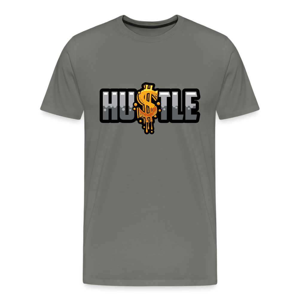 Hustle Men's Premium T-Shirt - asphalt gray