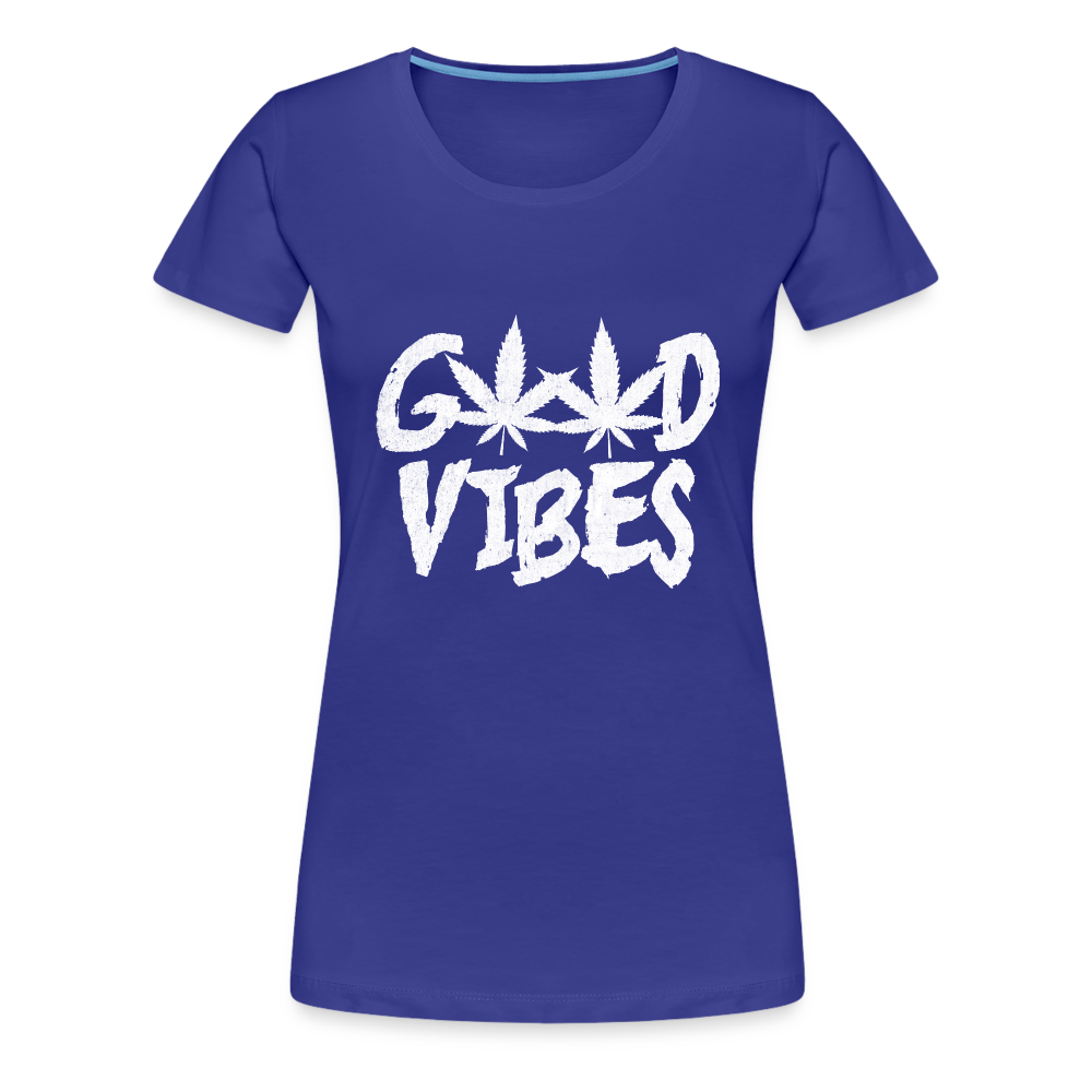 Good Vibes Women’s Premium T-Shirt - royal blue