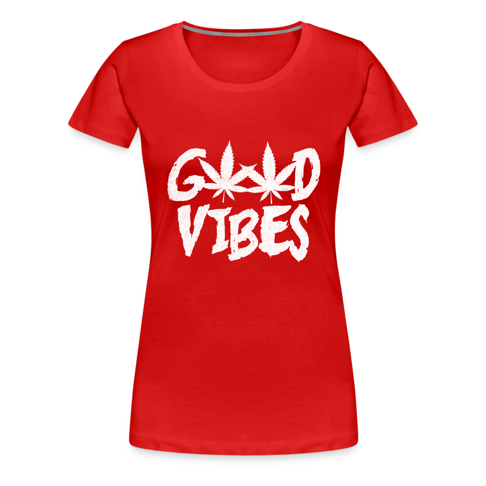 Good Vibes Women’s Premium T-Shirt - red