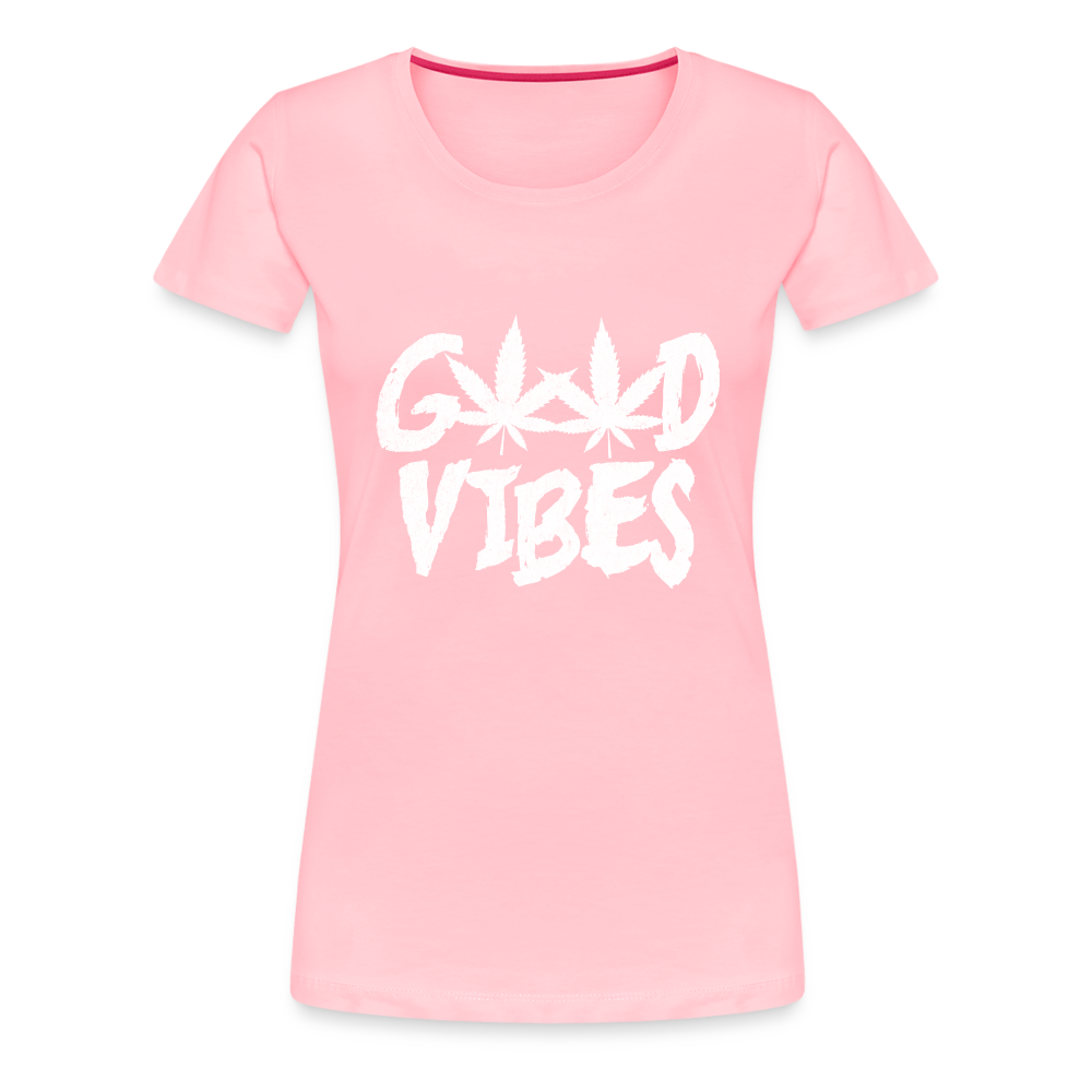 Good Vibes Women’s Premium T-Shirt - pink