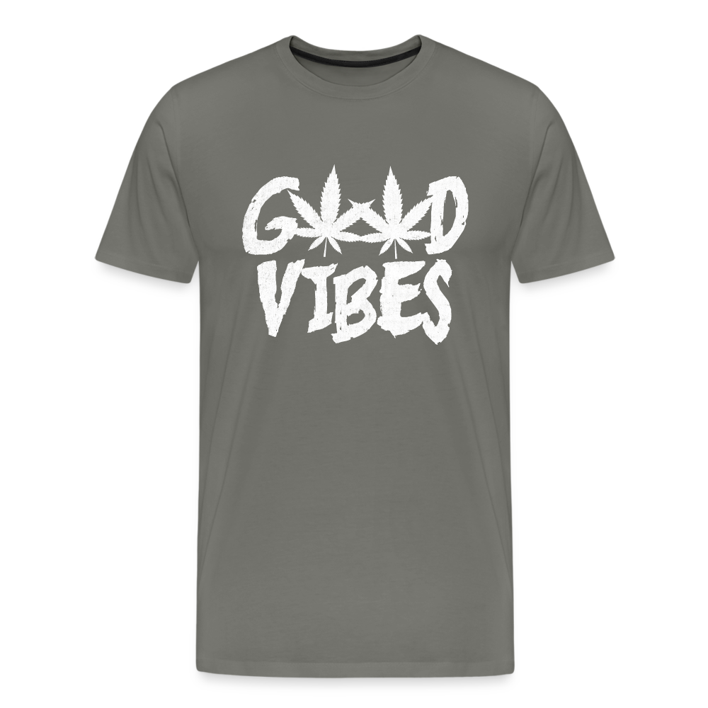 Good Vibes Men's Premium T-Shirt - asphalt gray