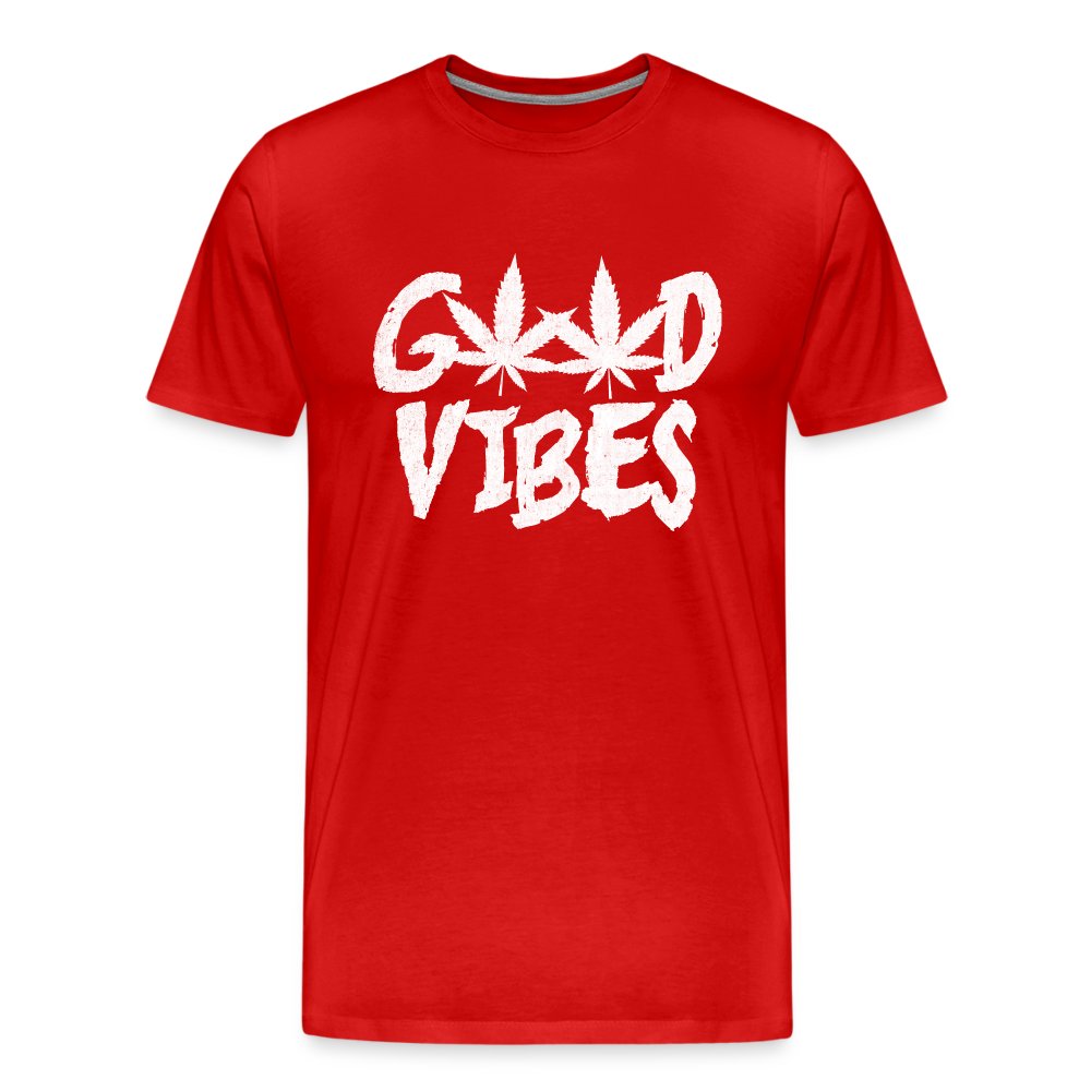 Good Vibes Men's Premium T-Shirt - red