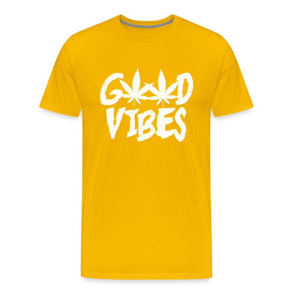 Good Vibes Men's Premium T-Shirt - sun yellow