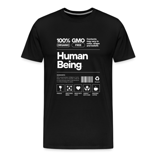 Human Being Men's Premium T-Shirt - black