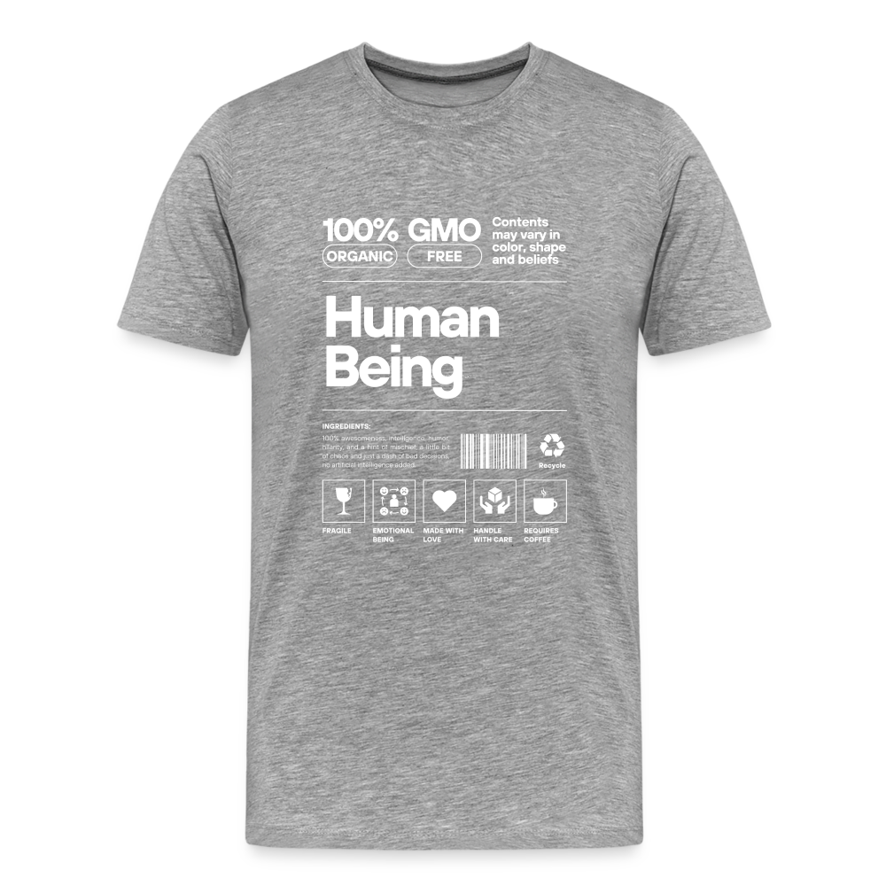 Human Being Men's Premium T-Shirt - heather gray