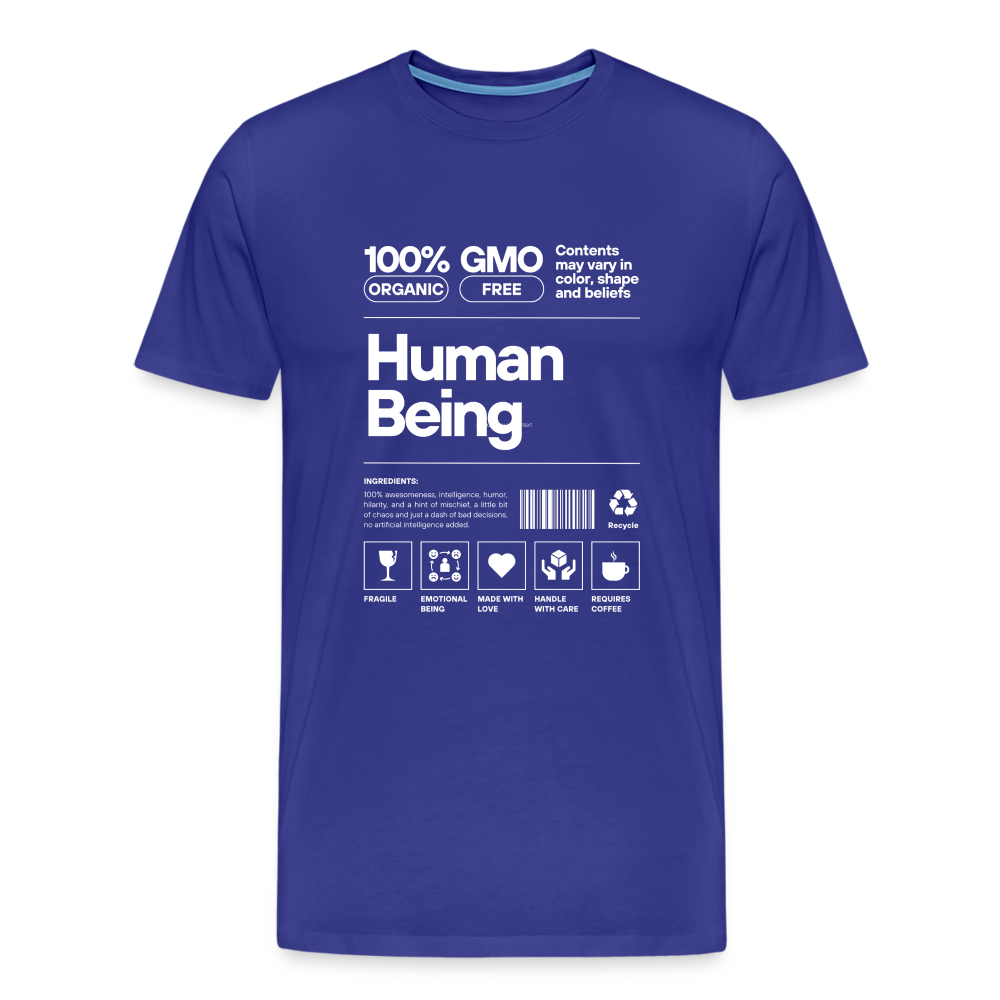 Human Being Men's Premium T-Shirt - royal blue