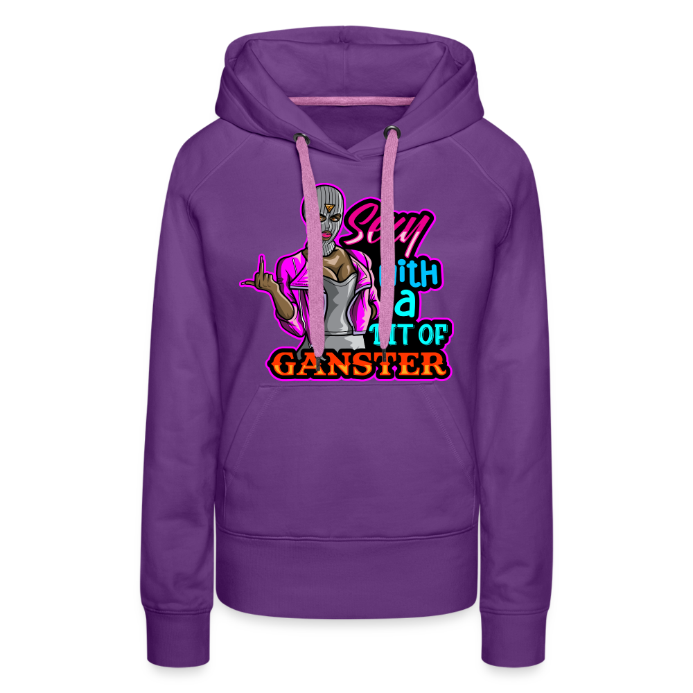 Gangster Women’s Premium Hoodie - purple