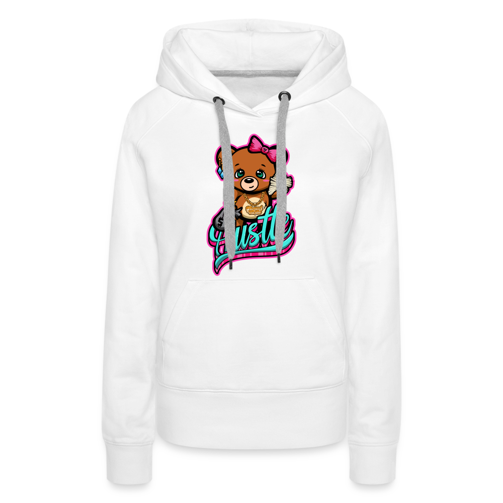 Hustle Women’s Premium Hoodie - white