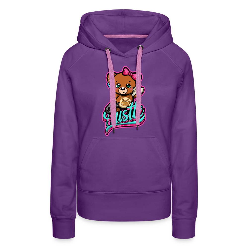 Hustle Women’s Premium Hoodie - purple