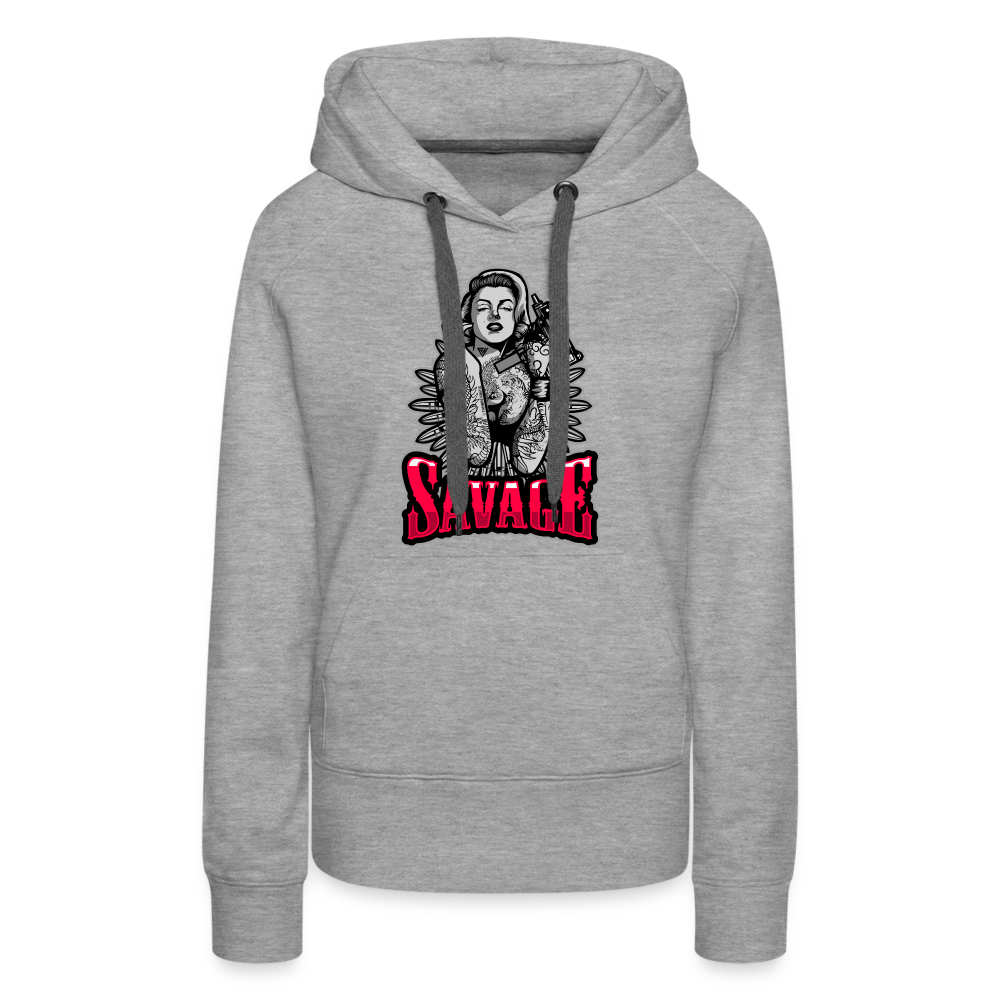 Savasge Women’s Premium Hoodie - heather grey