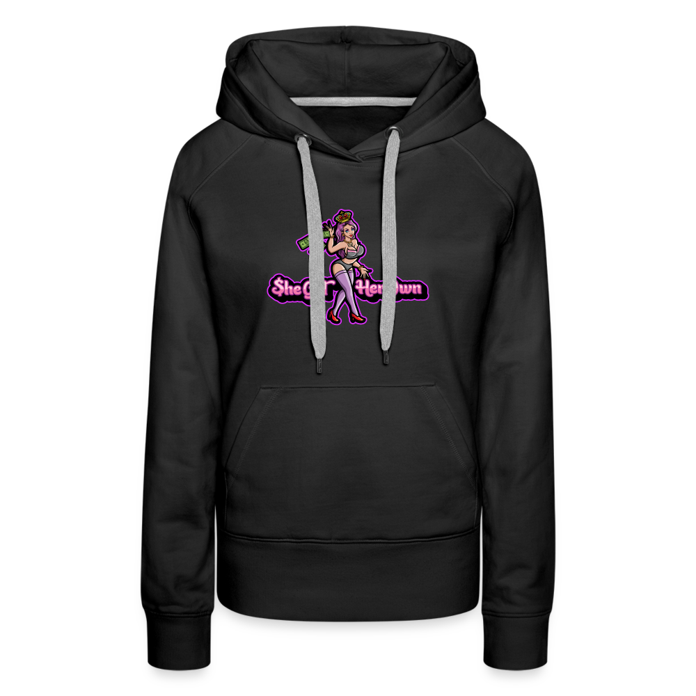 She Got Her Owm Women’s Premium Hoodie - black