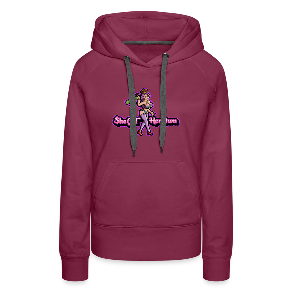 She Got Her Owm Women’s Premium Hoodie - burgundy