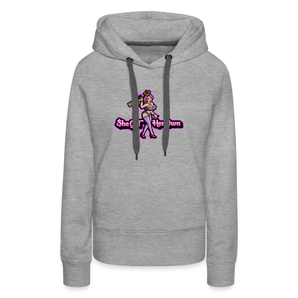 She Got Her Owm Women’s Premium Hoodie - heather grey