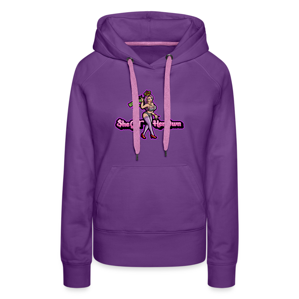 She Got Her Owm Women’s Premium Hoodie - purple