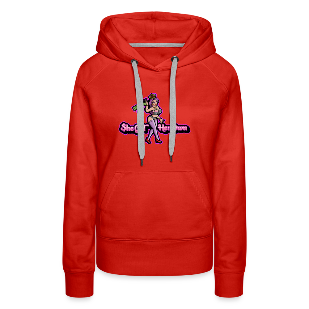 She Got Her Owm Women’s Premium Hoodie - red