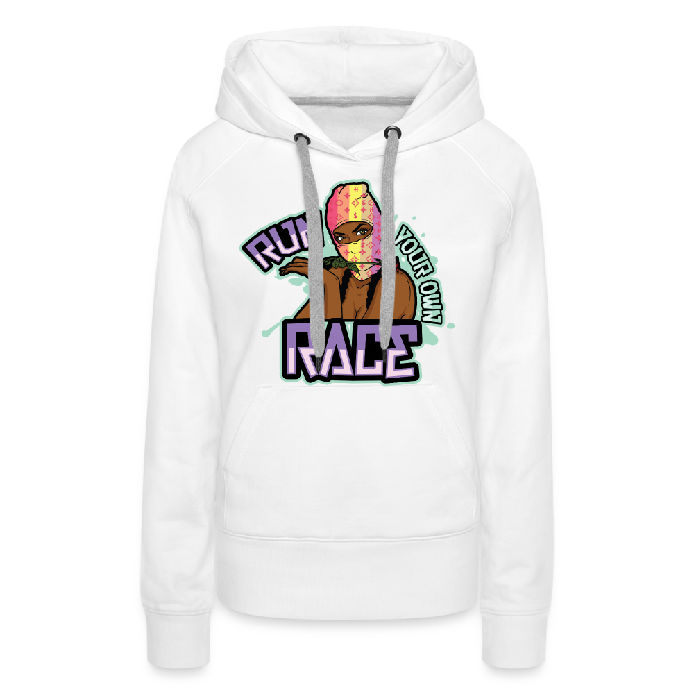 Run Your Race Women’s Premium Hoodie - white