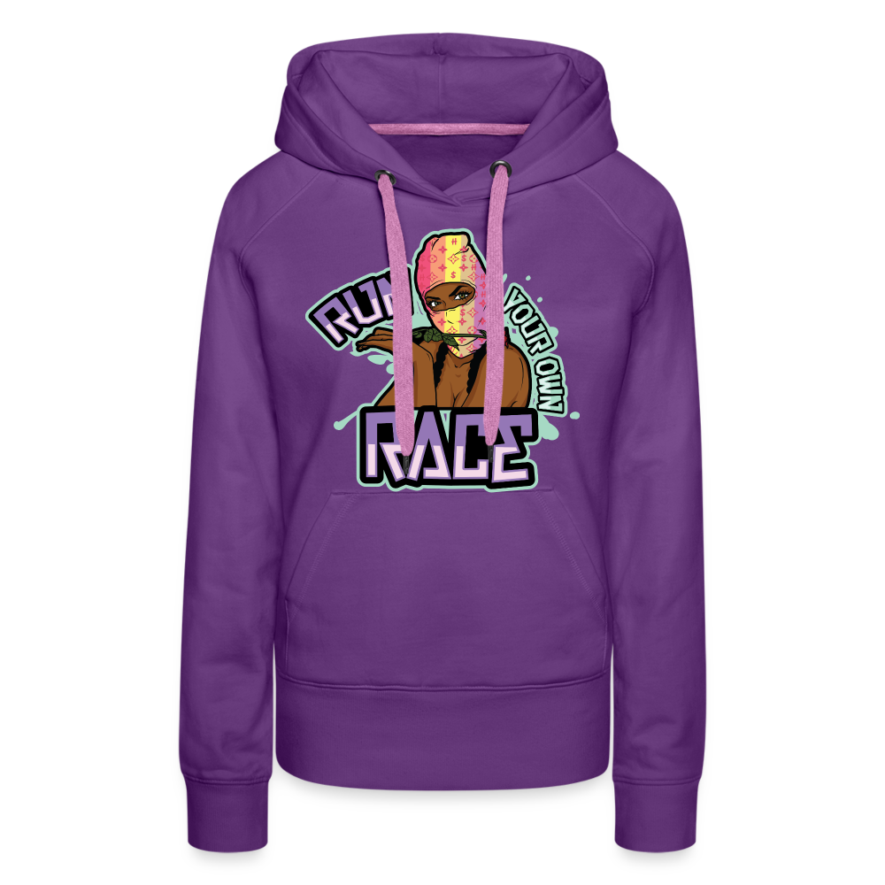 Run Your Race Women’s Premium Hoodie - purple